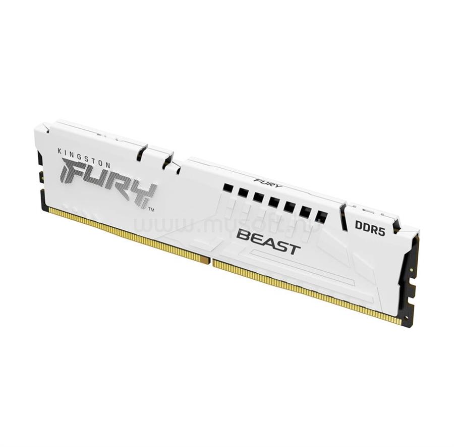KINGSTON DIMM memória 16GB DDR5 5600MHz CL40 FURY BEAST WHITE XMP