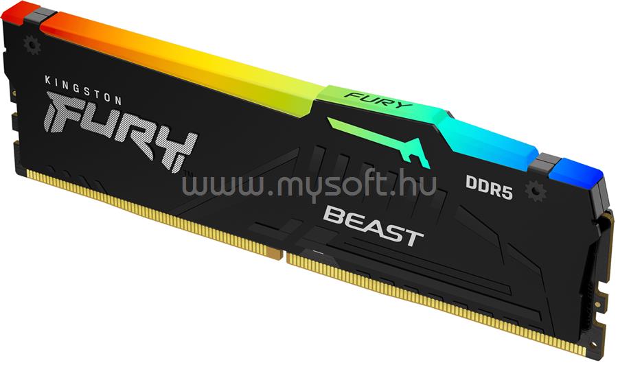 KINGSTON DIMM memória 16GB DDR5 6000MHz CL30 FURY Beast RGB EXPO
