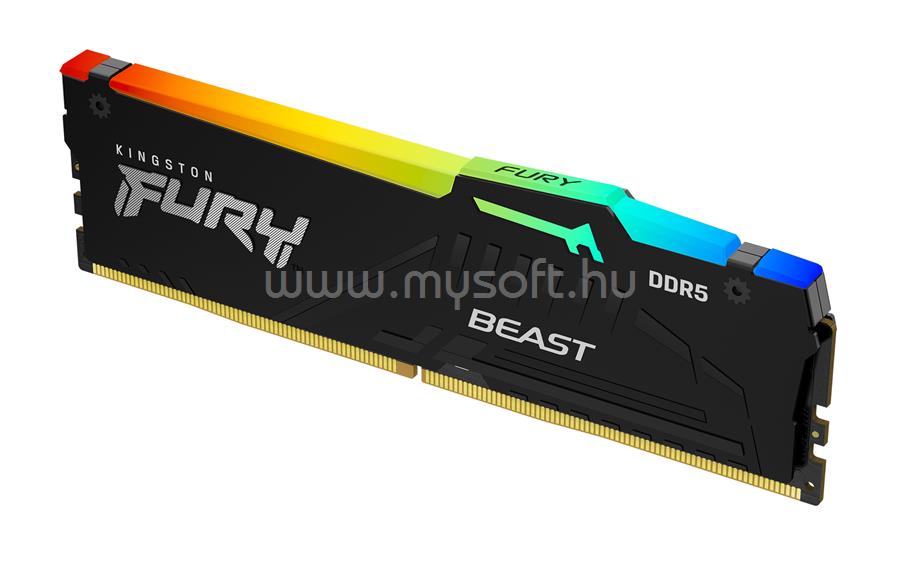 KINGSTON DIMM memória 16GB DDR5 6000MHz CL30 FURY Beast RGB XMP