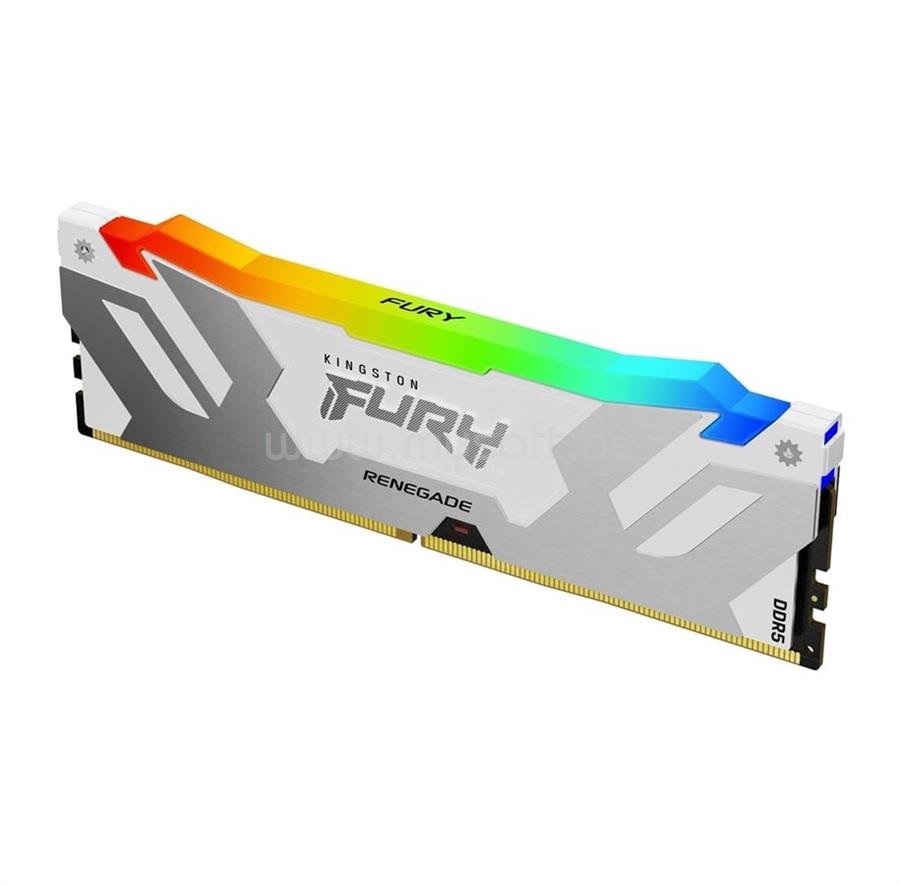 KINGSTON DIMM memória 16GB DDR5 6000MHz CL32 FURY RENEGADE RGB WHITE XMP