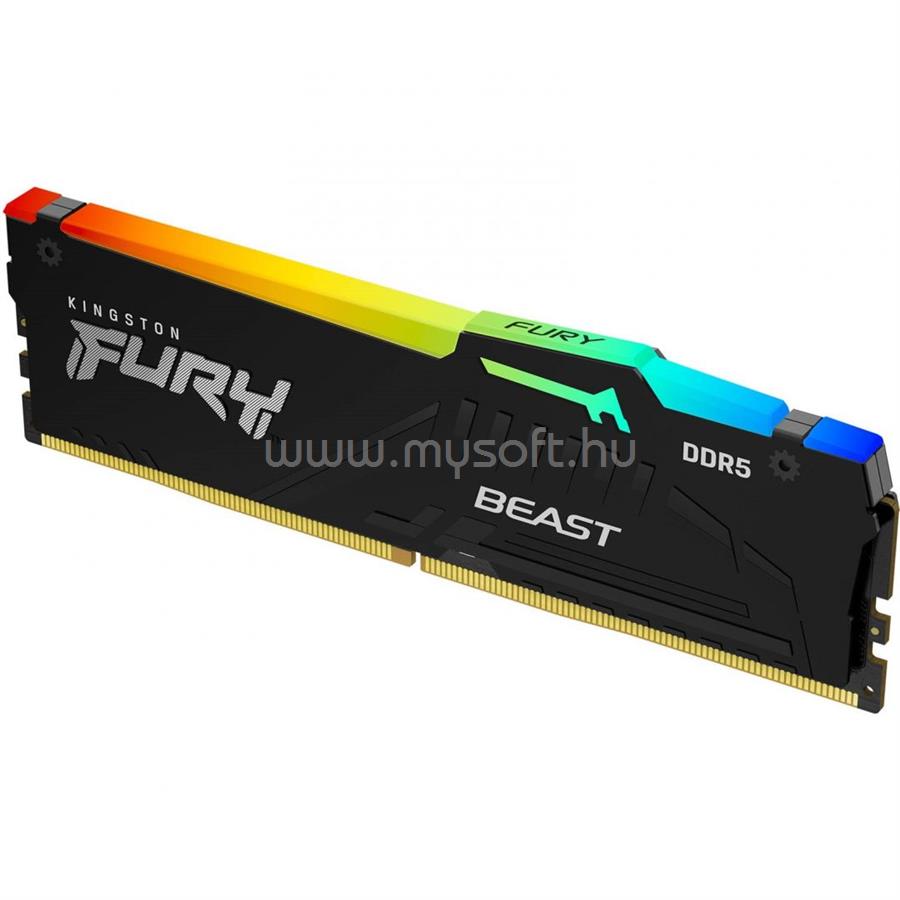 KINGSTON DIMM memória 16GB DDR5 6000MHz CL36 FURY Beast RGB