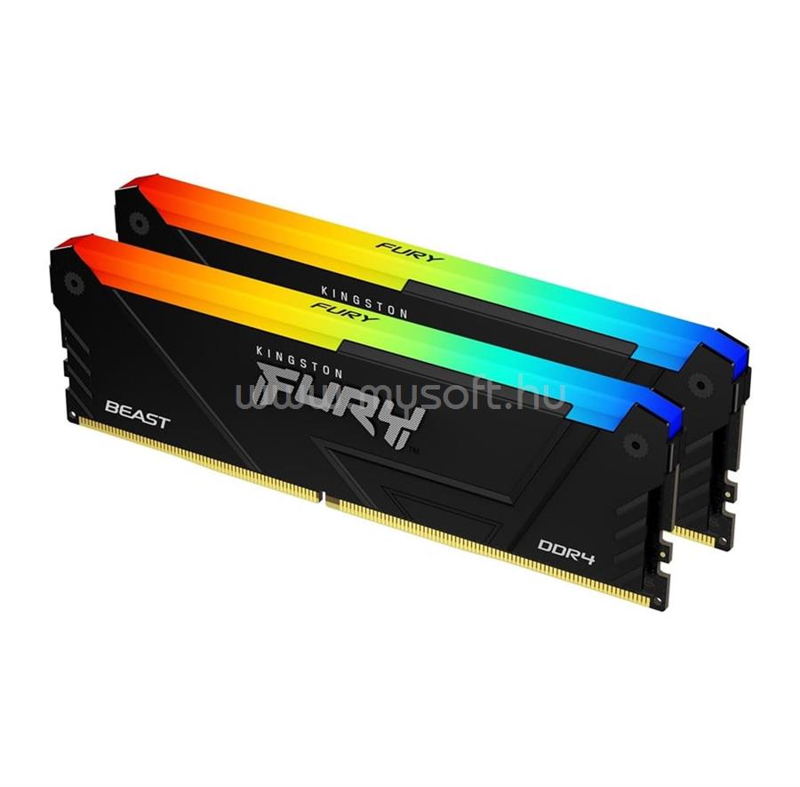 KINGSTON DIMM memória 2X16GB DDR4 3733MHz CL19 FURY Beast RGB