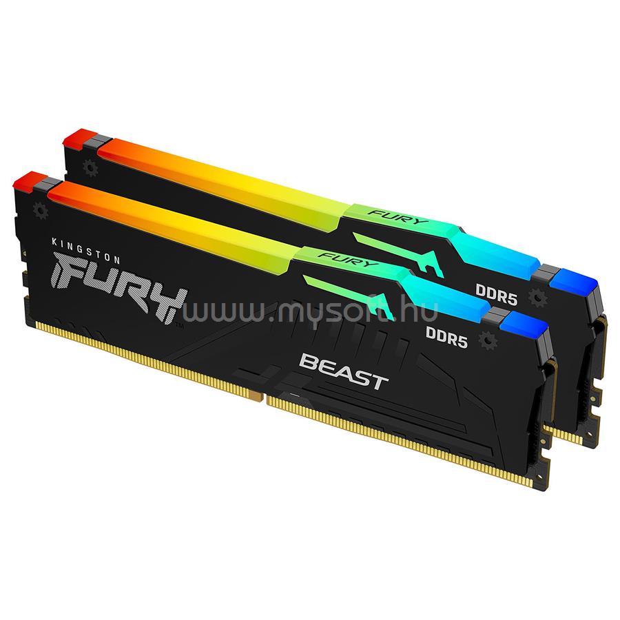 KINGSTON DIMM memória 2X16GB DDR5 5600MHz CL36 FURY Beast RGB