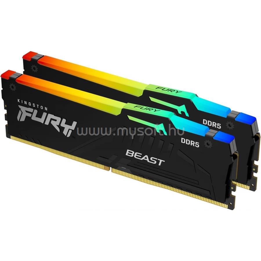 KINGSTON DIMM memória 2X16GB DDR5 6000MHz CL30 FURY Beast RGB EXPO