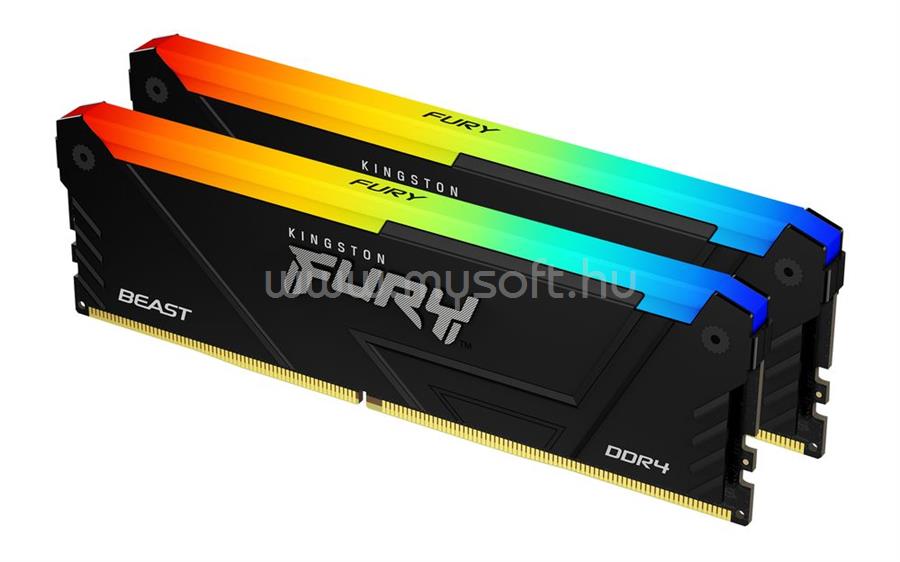 KINGSTON DIMM memória 2X32GB DDR4 3600MHz CL18 FURY BEAST RGB