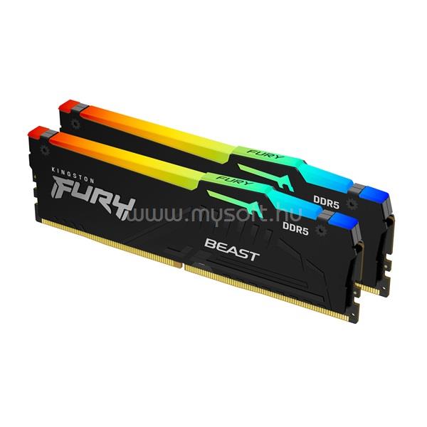 KINGSTON DIMM memória 2X32GB DDR5 5200MHz CL40 FURY BEAST RGB