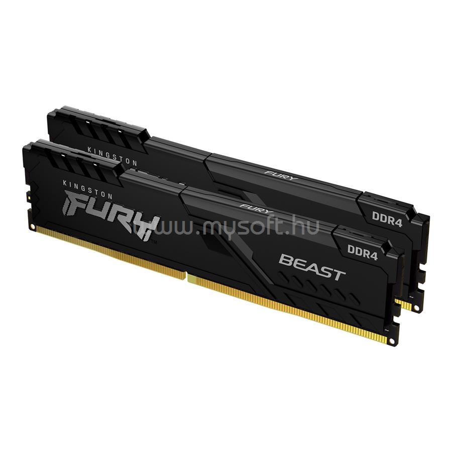 KINGSTON DIMM memória 2X8GB DDR4 2666MHz CL16 FURY BEAST BLACK