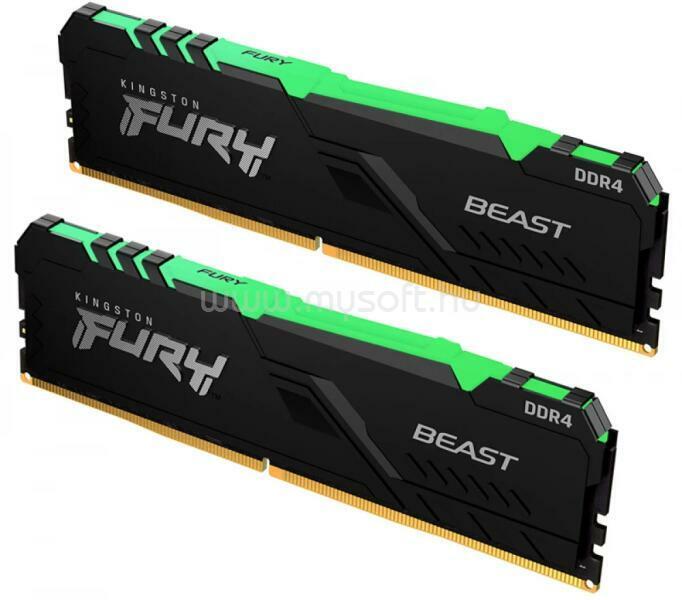 KINGSTON DIMM memória 2X8GB DDR4 3200MHz CL16 FURY BEAST RGB