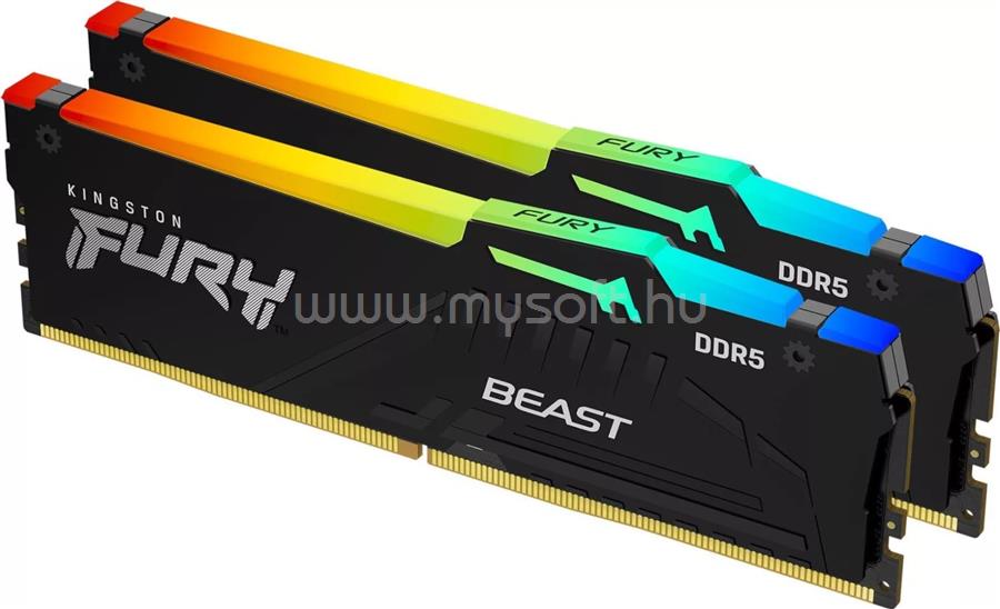 KINGSTON DIMM memória 2X8GB DDR5 6000MHz CL36 FURY Beast RGB EXPO
