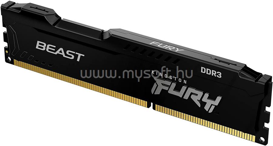 KINGSTON DIMM memória 4GB DDR3 1600MHz CL10 FURY BEAST BLACK