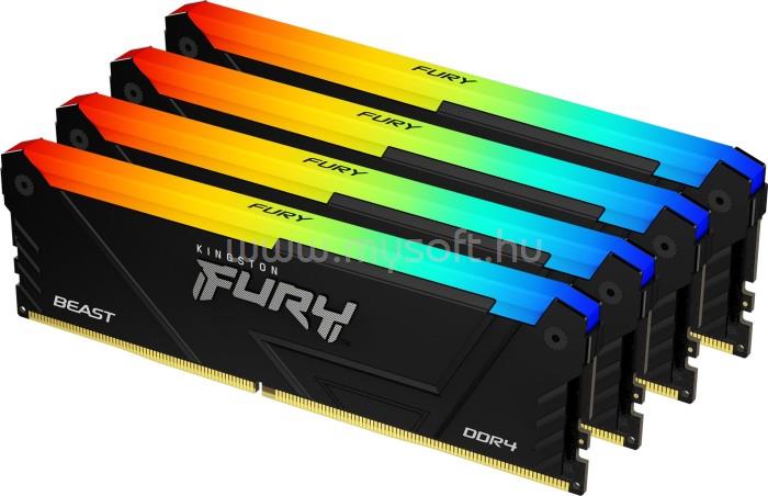 KINGSTON DIMM memória 4X16GB DDR4 3200MHz CL16 FURY BEAST RGB
