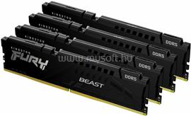 KINGSTON DIMM memória 4X16GB DDR5 5200MHz CL40 FURY BEAST BLACK XMP KF552C40BBK4-64 small
