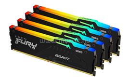 KINGSTON DIMM memória 4X16GB DDR5 5200MHz CL40 FURY BEAST RGB XMP KF552C40BBAK4-64 small