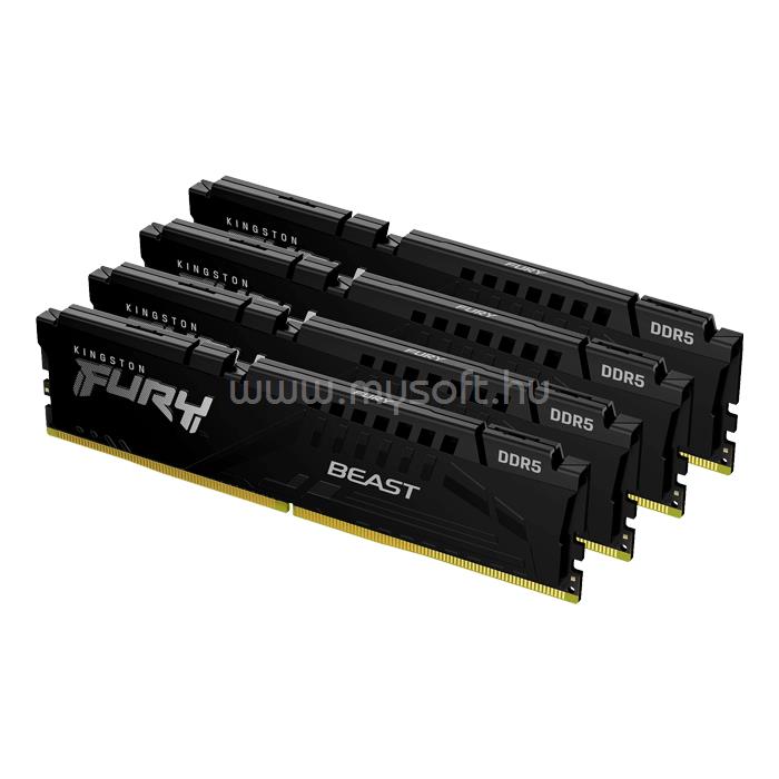 KINGSTON DIMM memória 4X16GB DDR5 5600MHz CL40 FURY BEAST BLACK XMP