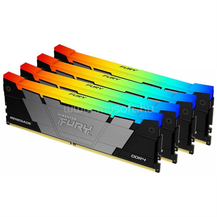KINGSTON DIMM memória 4X32GB DDR4 3200MHz CL16 FURY RENEGADE RGB