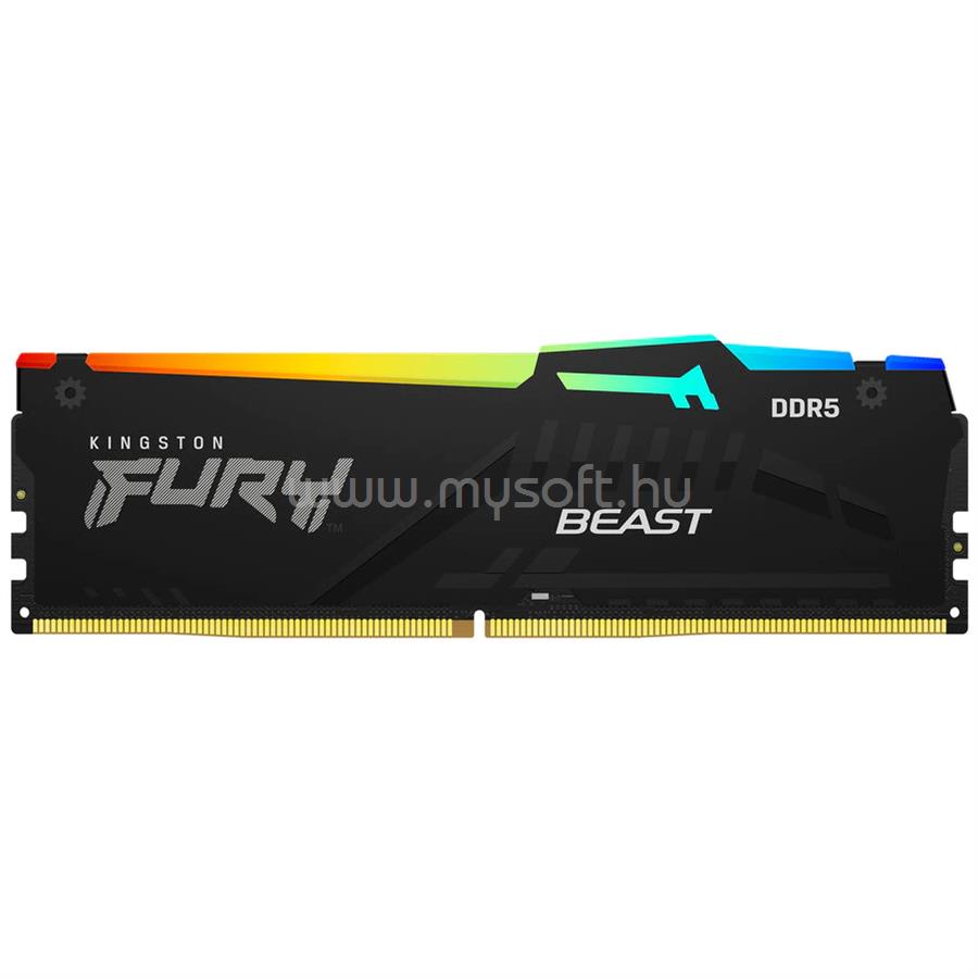 KINGSTON DIMM memória 8GB DDR5 5600MHz CL40 FURY BEAST BLACK RGB