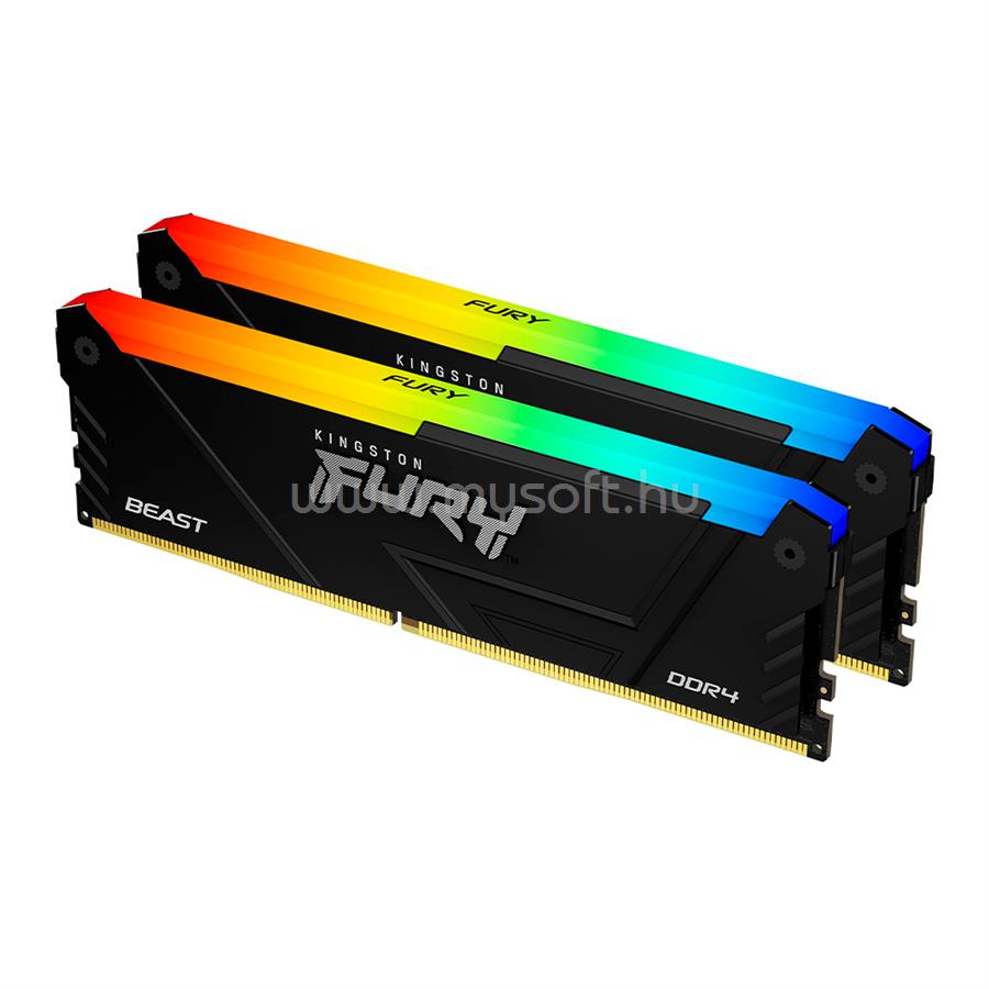 KINGSTON DIMM memória 2X16GB DDR4 3200MHz CL16 FURY Beast RGB