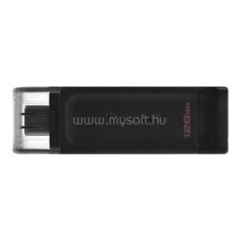 KINGSTON DT 70 pendrive/USB Stick Type-C 3.2, Gen 1, 128GB FEKETE DT70/128GB small