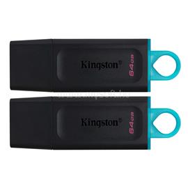 KINGSTON DT Exodia USB 3.2 64GB pendrive 2 pack (fekete-kékeszöld) DTX/64GB-2P small