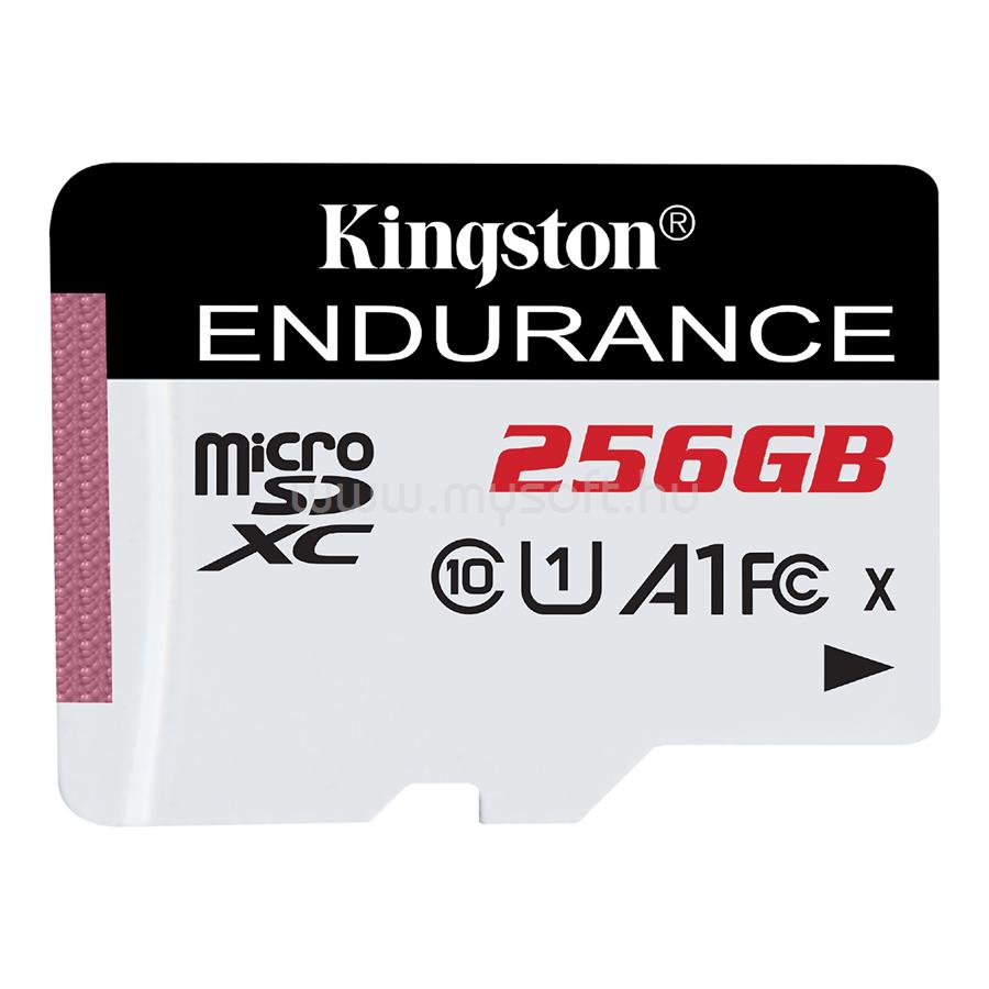 KINGSTON High Endurance MicroSDXC 256GB, Class10, UHS-I U1 A1 memóriakártya