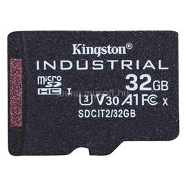 KINGSTON memóriakártya 32GB microSDHC Industrial - Class 10, A1, - adapter nélkül SDCIT2/32GBSP small