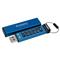 KINGSTON IronKey Keypad 200 USB 3.2 128GB pendrive (kék) IKKP200/128GB small
