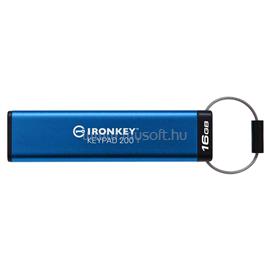 KINGSTON IronKey Keypad 200 USB 3.2 16GB pendrive (kék) IKKP200/16GB small