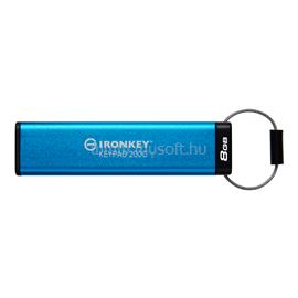 KINGSTON IronKey Keypad 200C USB3.2 Type-C 8GB pendrive (kék) IKKP200C/8GB small