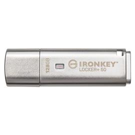 KINGSTON IronKey Locker +50 USB 3.2 128GB pendrive IKLP50/128GB small