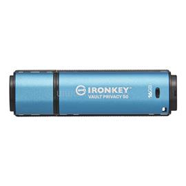 KINGSTON IronKey Vault Privacy 50 USB 3.2 16GB pendrive (kék) IKVP50/16GB small