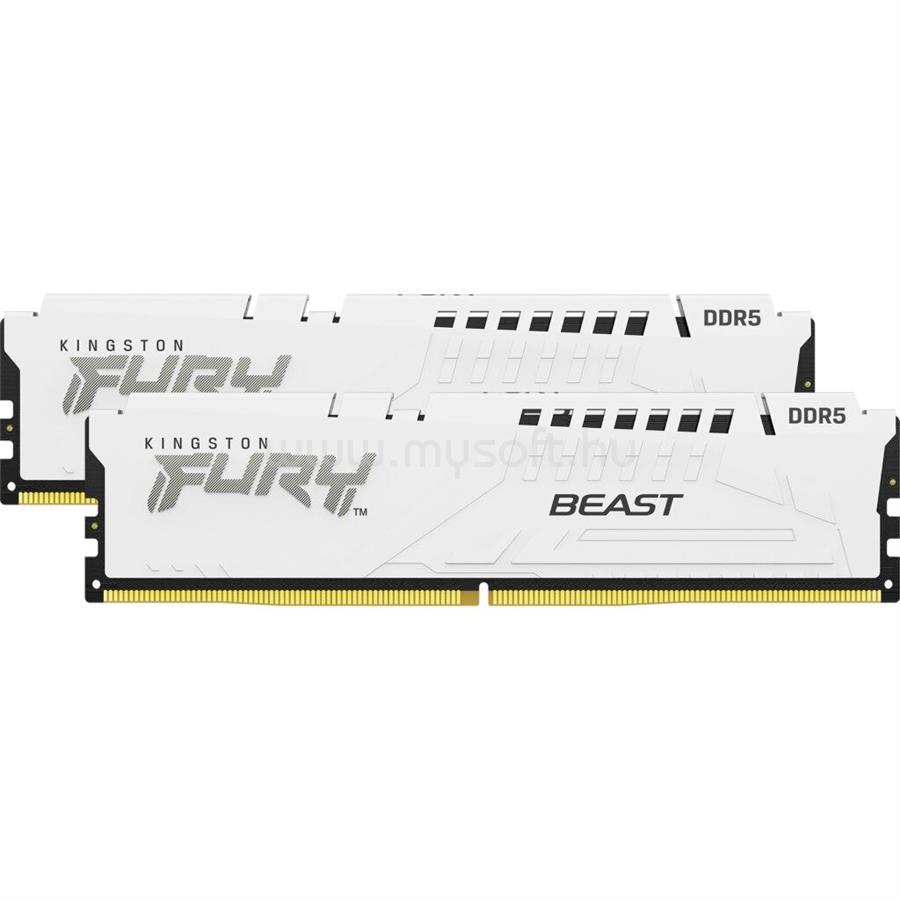 KINGSTON DIMM memória 2X16GB DDR5 6000MHz CL36 FURY Beast White