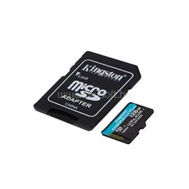 KINGSTON memóriakártya 128GB microSDXC Canvas Go Plus - Class 10, A2, + SD adapter SDCG4/128GB small