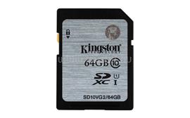 KINGSTON SDXC 64GB Class 10 UHS-I memóriakártya SD10VG2/64GB small