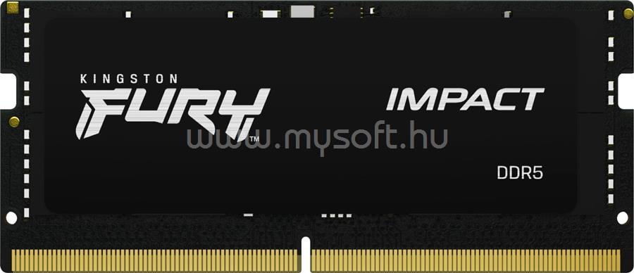 KINGSTON SODIMM memória 16GB DDR5 6400MHz CL38 FURY IMPACT XMP