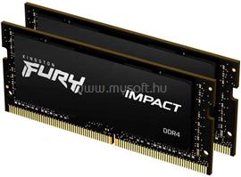 KINGSTON SODIMM memória 2X16GB DDR4 2666MHz CL15 FURY IMPACT BLACK KF426S15IB1K2/32 small