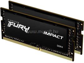 KINGSTON SODIMM memória 2X32GB DDR4 2666MHz CL16 FURY IMPACT BLACK KF426S16IBK2/64 small