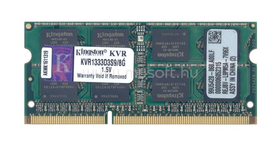 KINGSTON SODIMM memória 8GB DDR3 1333MHz CL9