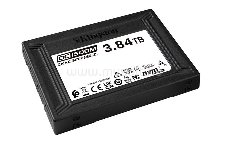 KINGSTON SSD 3840GB 2.5" U.2 NVMe Data Center DC1500M  Enterprise
