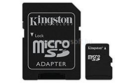 KINGSTON MicroSDHC 16GB CLASS 4 memóriakártya + SD adapter + kártyaolvasó MBLY4G2/16GB small