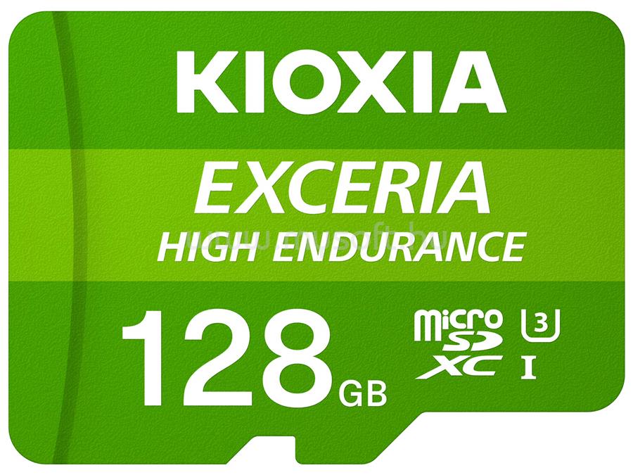 KIOXIA Memóriakártya MicroSDXC 128GB Exceria High Endurance CL10 UHS-I U3 + Adapter (TOSHIBA)