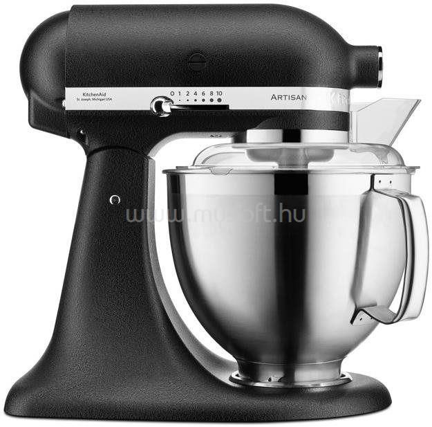 KITCHENAID Artisan 5KSM185 4,8 L öntöttvas konyhai robotgép (fekete)