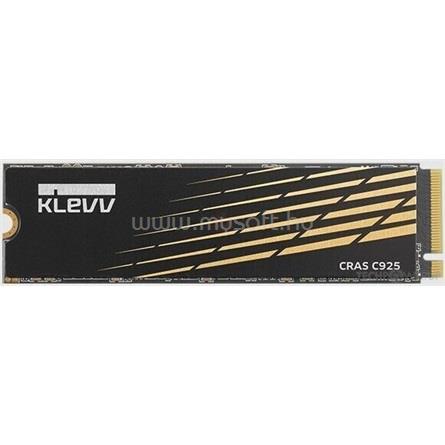 KLEVV CRAS C925 500GB PCIe x4 (4.0) NVMe M.2 2280 SSD fekete