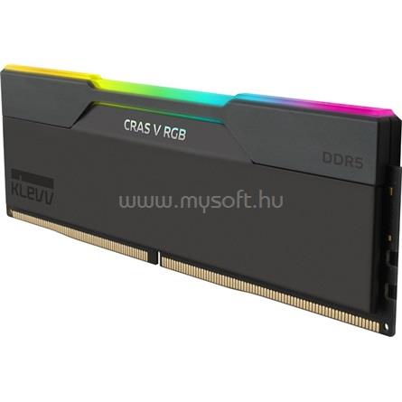 KLEVV CRAS V 32GB 6000MT/s DDR5 memória CL30 Kit of 2 AMD-re optimalizált fekete RGB