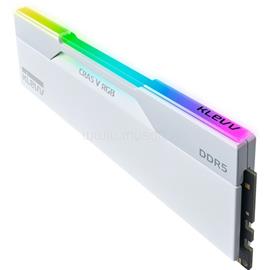 KLEVV CRAS V 64GB 6400MT/s DDR5 memória CL32 Kit of 2 fehér RGB KD5BGUA80-64A320J small