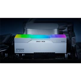 KLEVV CRAS V 64GB 6400MT/s DDR5 memória CL32 Kit of 2 fehér RGB KD5BGUA80-64A320J small