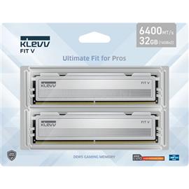 KLEVV FIT V 32GB 5600MT/s DDR5 memória CL30 Kit of 2 AMD-re optimalizált fehér KD5AGU880-56K300F small