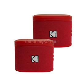 KODAK BRIXRD2 Soundbrix Mini Bluetooth Coloured Portable Two Speakers Red KO-BRIXRD2 small
