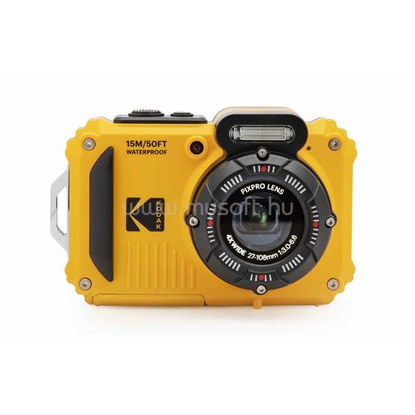 KODAK Pixpro WPZ2 vízálló/porálló/ütésálló sárga digitális fényképezőgép