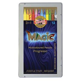 KOH-I-NOOR 8772 Progresso Magic henger alakú 12db-os vegyes színű színes ceruza KOH-I-NOOR_7140110004 small