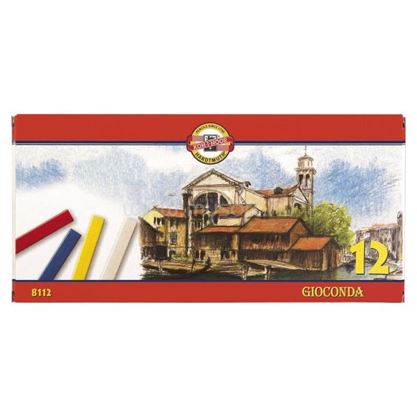 KOH-I-NOOR Gioconda 12db-os vegyes színű olajkréta készlet